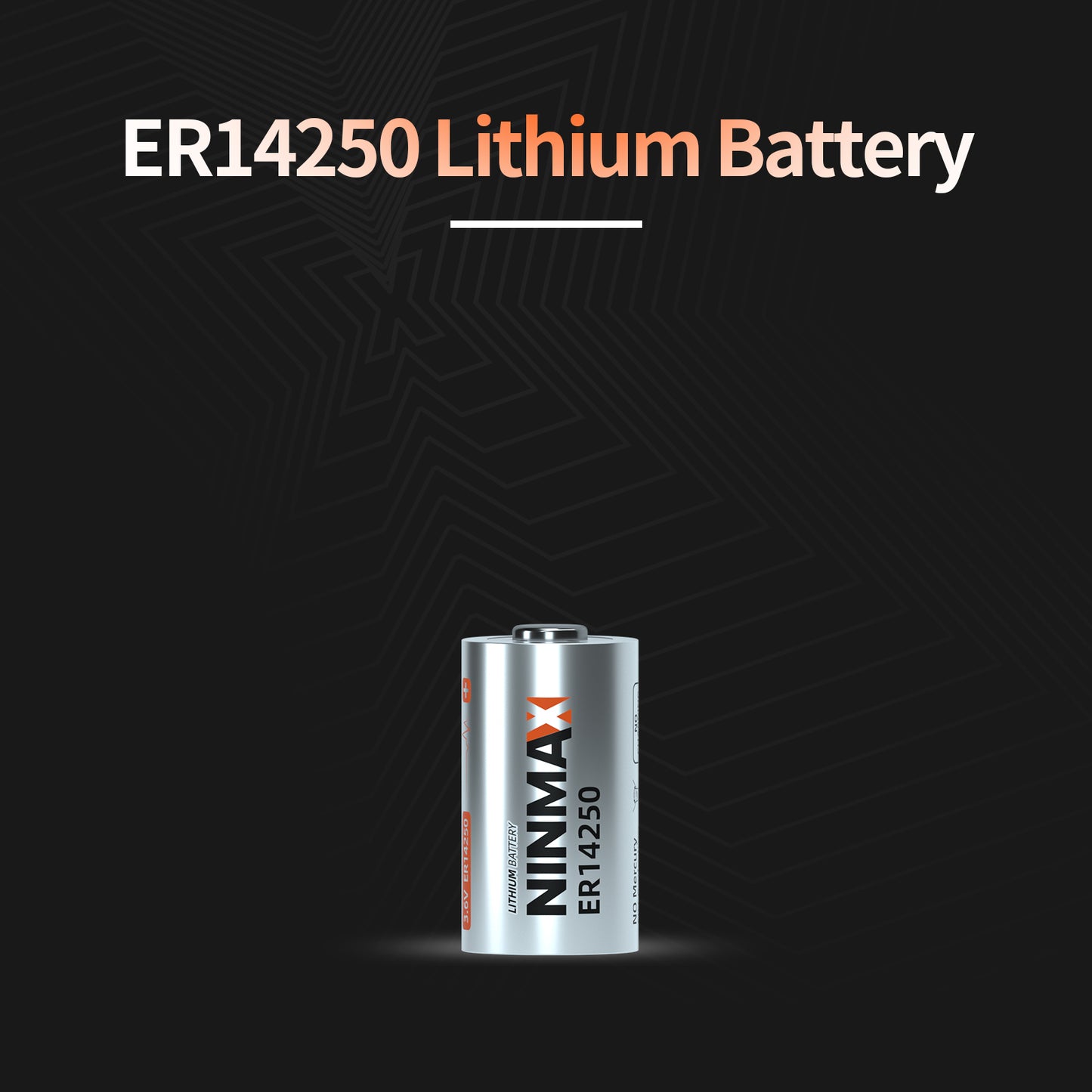Batería de litio NINMAX ER14250 1/2AA 3,6 V (paquete de 4) Li-SOCL₂ no recargable de 800 mAh