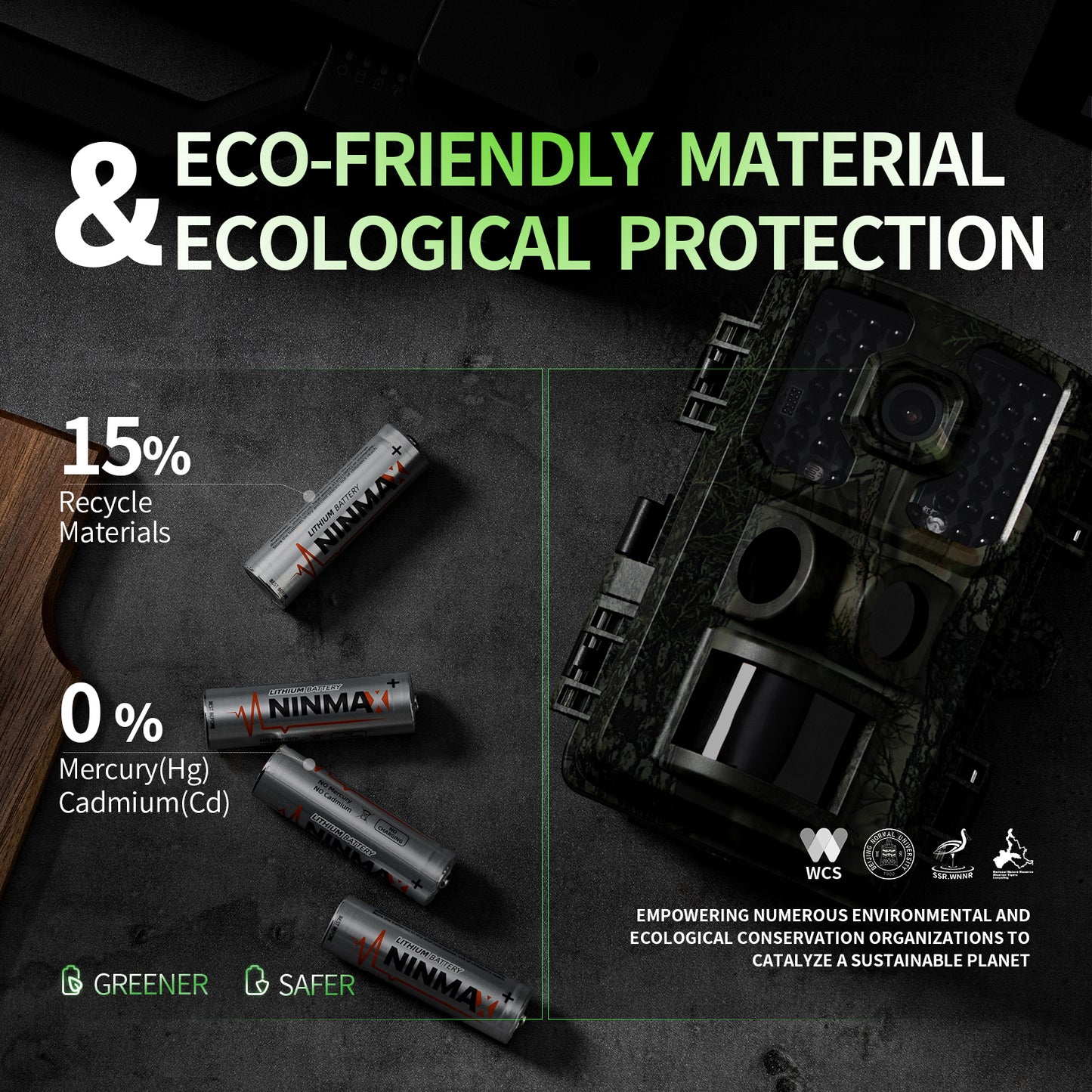 Ninmax AA 3500mAh lithium battery 24-pack