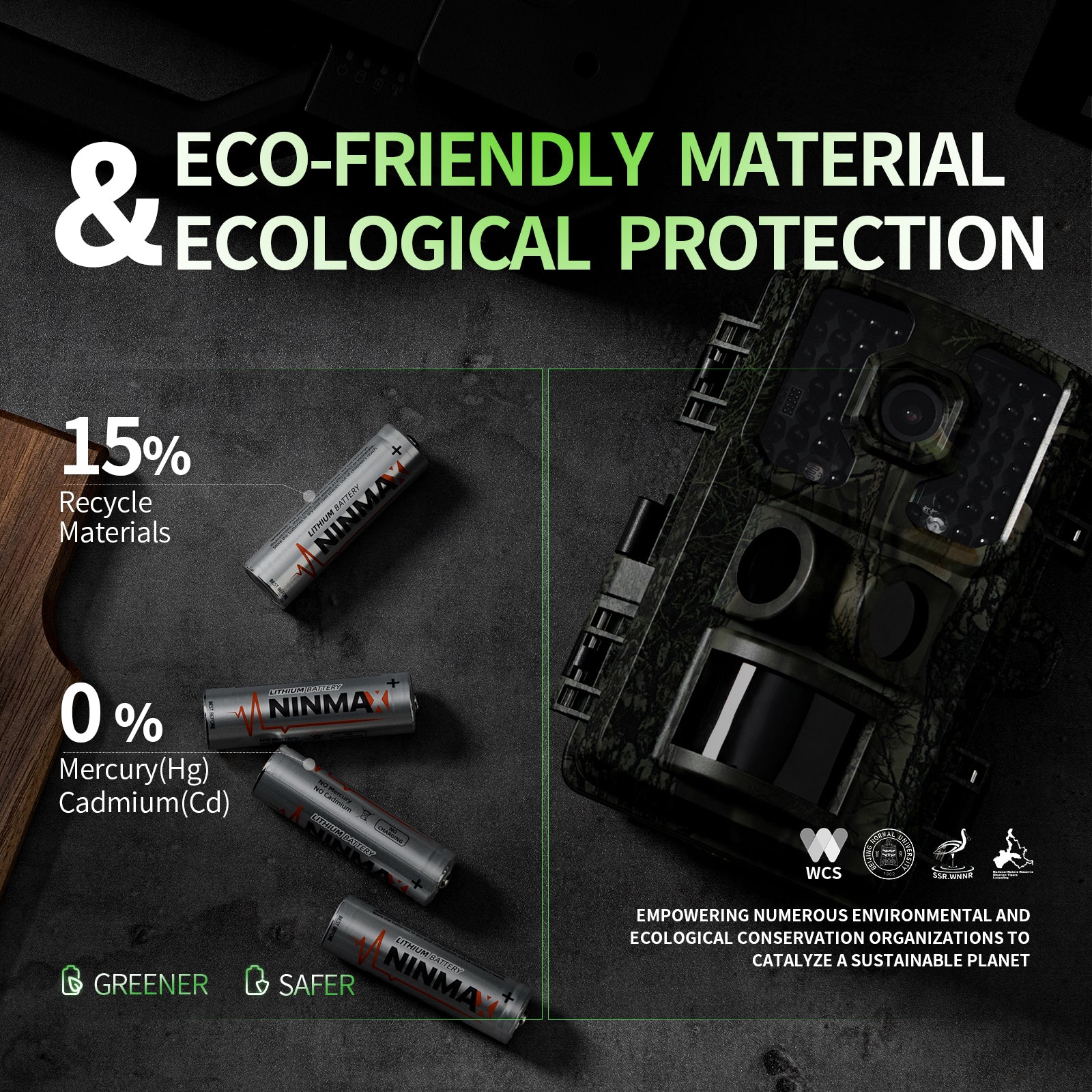 Ninmax AA 3500mAh lithium battery 24-pack